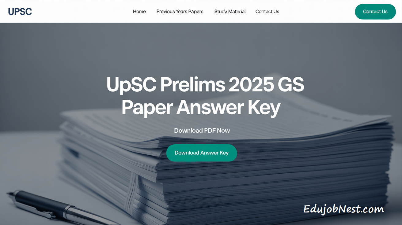 UPSC Prelims 2025 GS Paper Answer Key