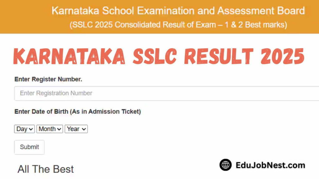 Karnataka SSLC Result 2025