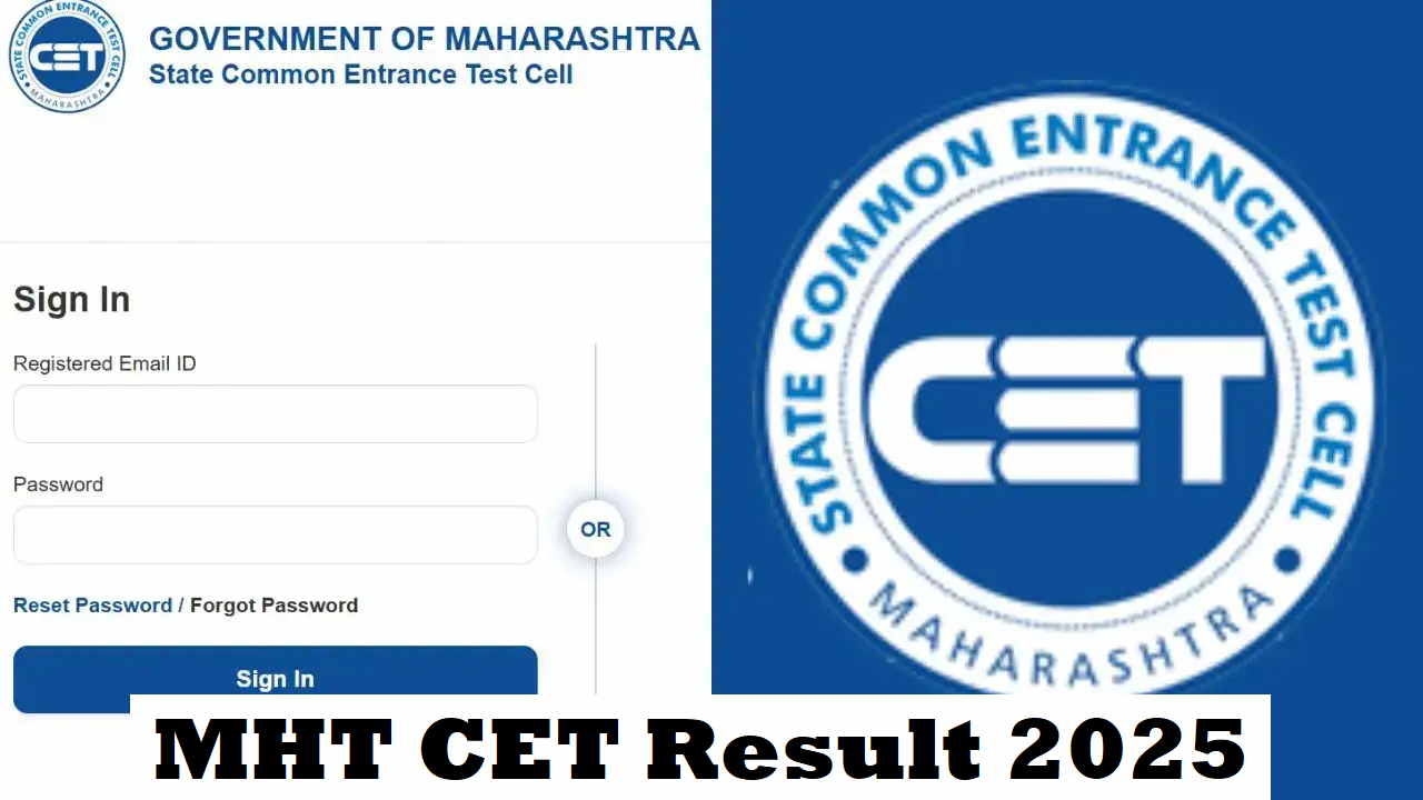 MHT CET Result 2025