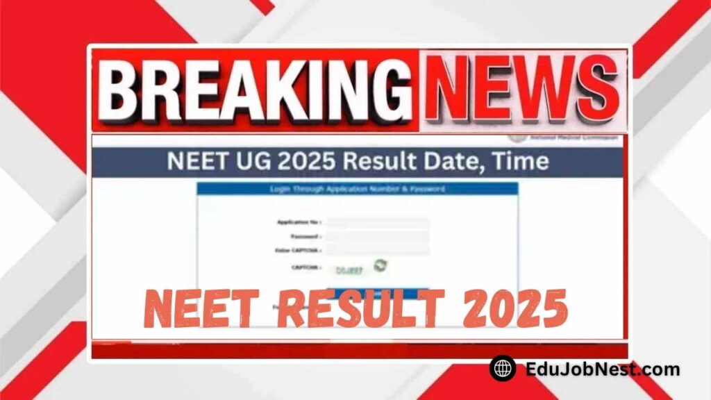 NEET Result 2025 Date and Time