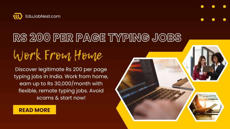 Rs 200 Per Page Typing Jobs