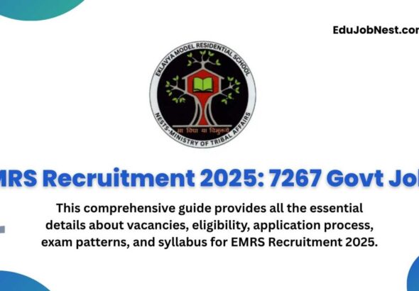 EMRS Recruitment 2025