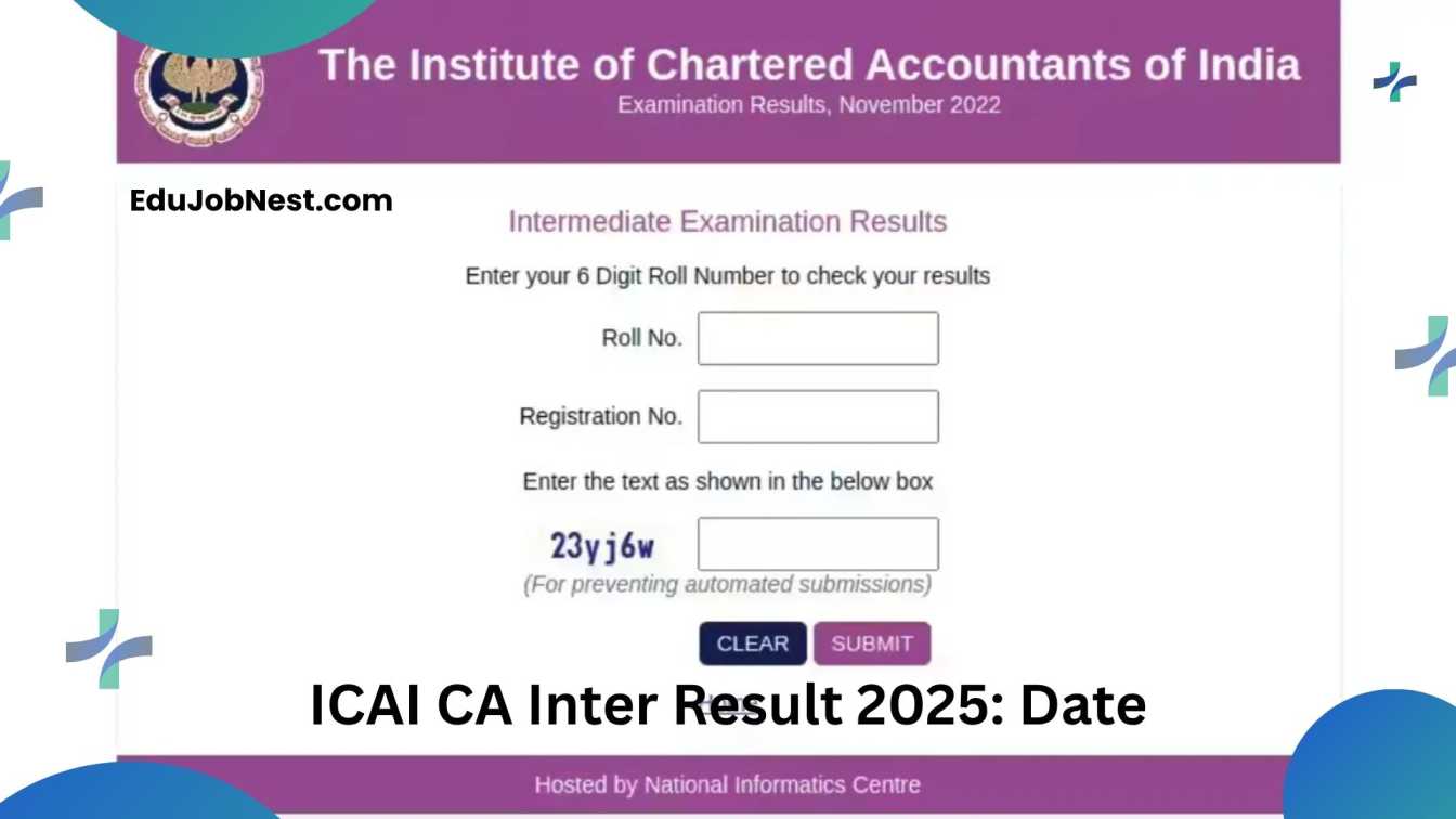 ICAI CA Inter Result 2025