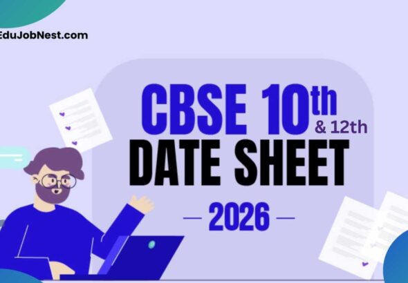 CBSE Date Sheet 2026