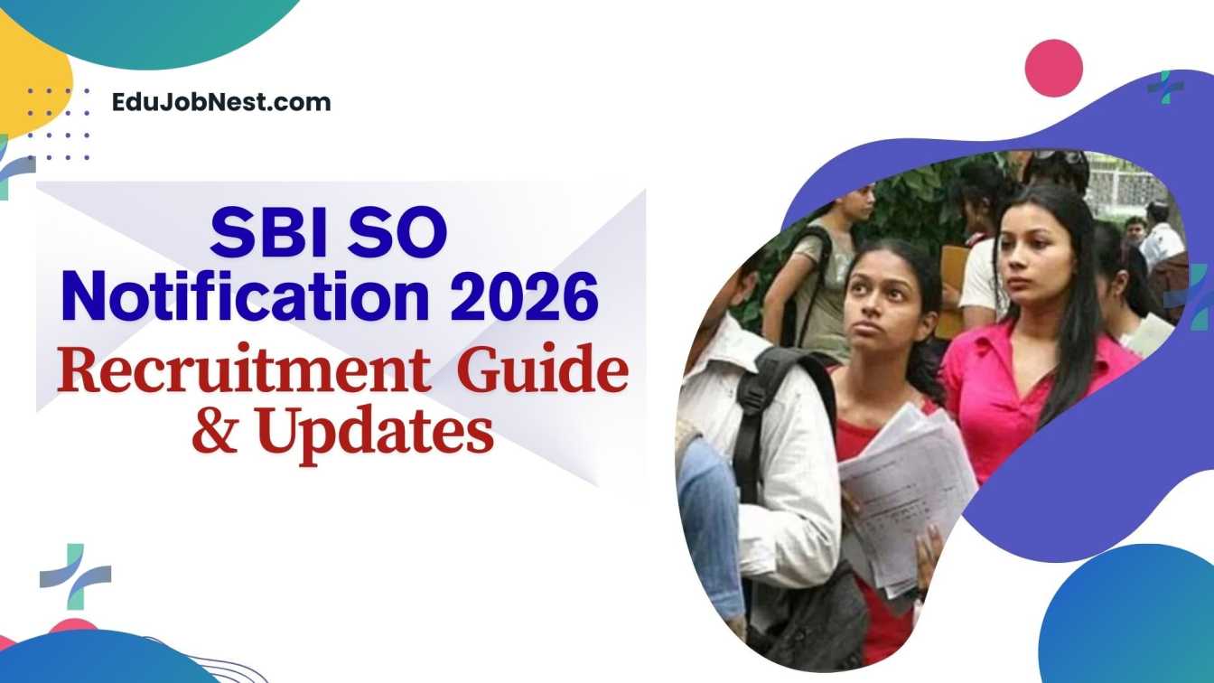 SBI SO Notification 2026