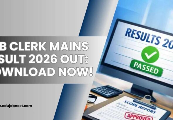 RRB Clerk Mains Result 2026 Out