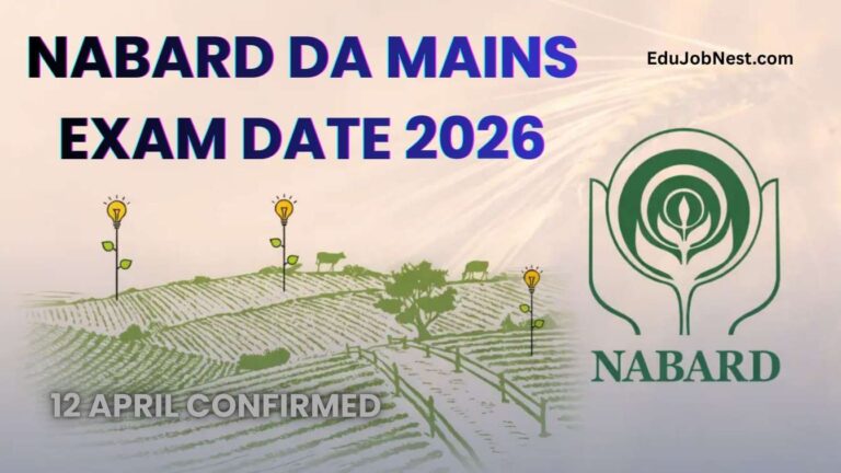 NABARD DA Mains Exam Date 2026
