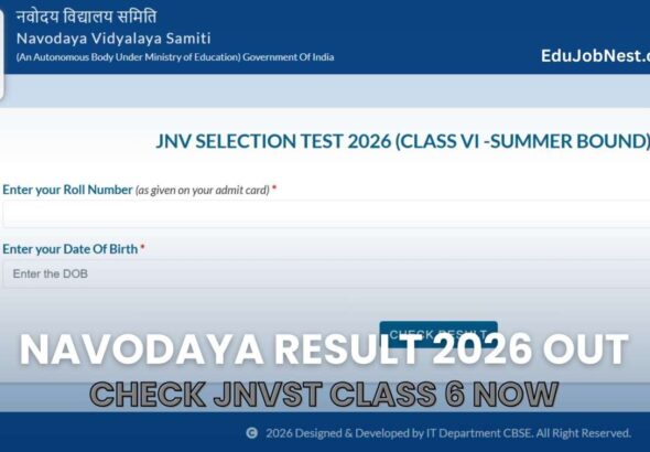 Navodaya Result 2026