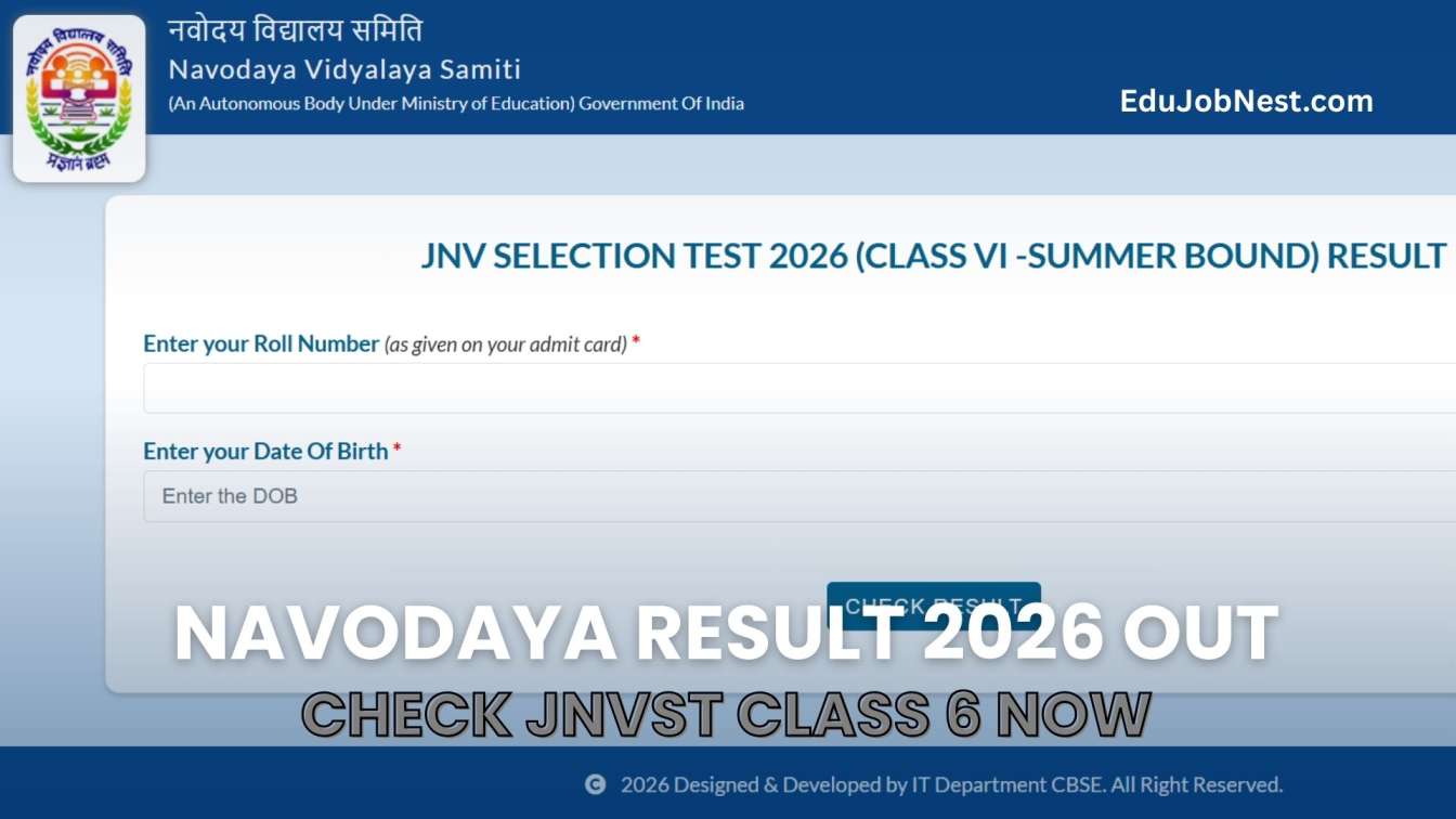 Navodaya Result 2026