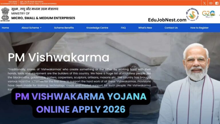PM Vishwakarma Yojana Online Apply 2026