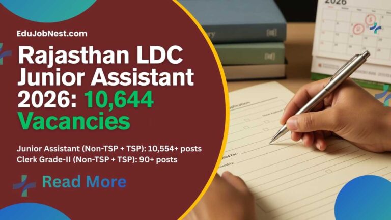 Rajasthan LDC Junior Assistant 2026