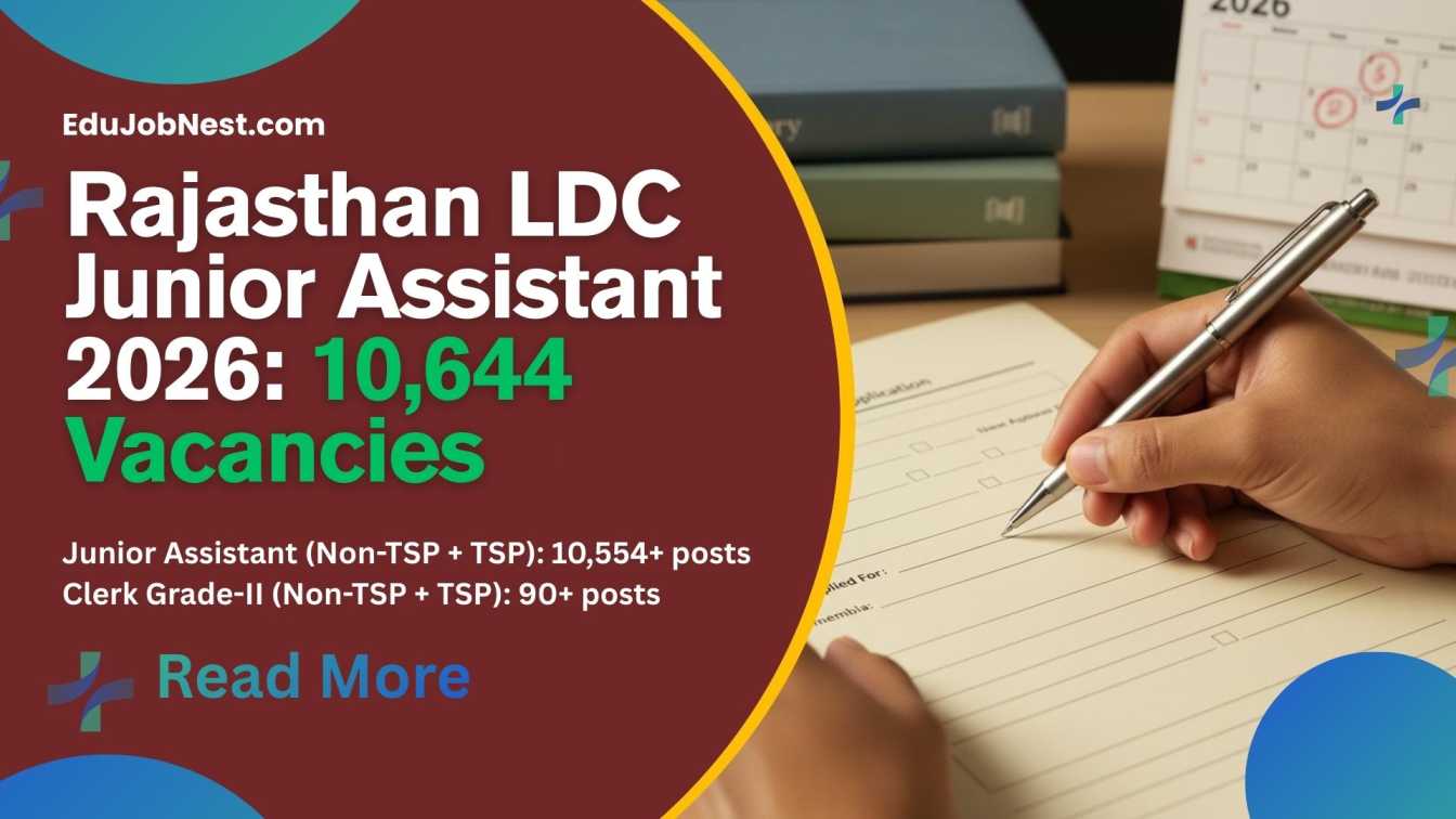 Rajasthan LDC Junior Assistant 2026